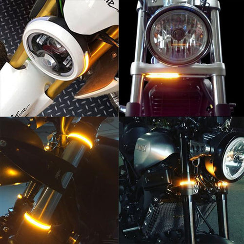 Fork Mount LED Turn Signals, Double Color ransformation