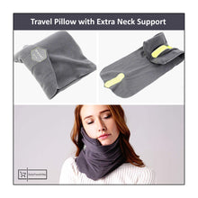 Load image into Gallery viewer, Travel Pillow with Extra Neck Support