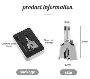 Safe Super Touch Stainless Steel Nose Hair Trimmer
