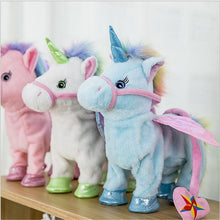 Load image into Gallery viewer, WALKING UNICORN PLUSH TOY