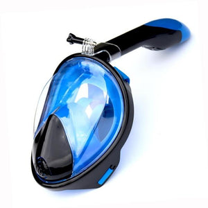 Full Face Anti-Fog Snorkeling & Diving Mask Free Breathing Panoramic Scuba Mask